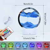 3D Moving Sand Art Colour-changing LED Light
