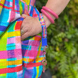 Wrist Lanyard - RO X Lordy Dordie Rainbow Gingham