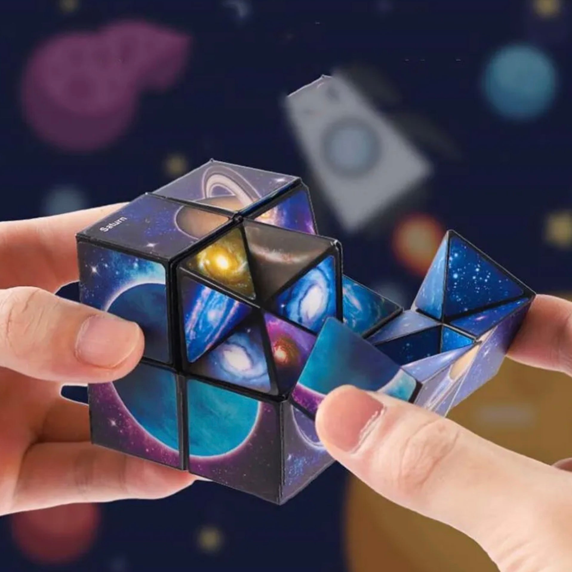 Magic Cube Set 3D Infinity Star - Cube Magnétique De Décompression - 70 Formes - Cadeau Adulte Enfant