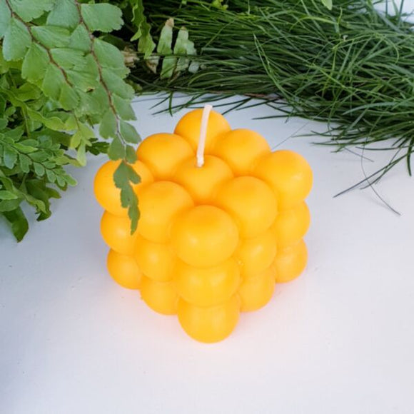 Bubble Cube Candle - Orange & Cinnamon