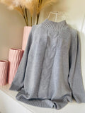 Batwing Cable Knit Sweater