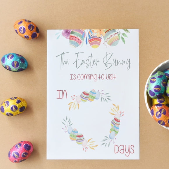 Easter Countdown Whiteboard Magnet – Eggs